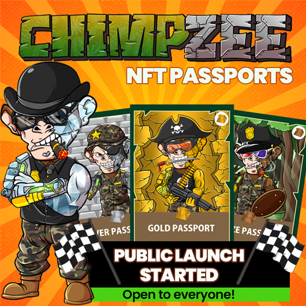 Chimpzee launches NFT passports as donation list continues to grow