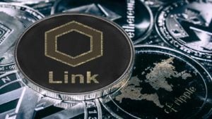 a digital representation of the cryptocurrency chainlink (LINK)