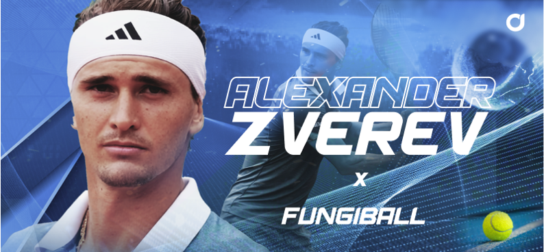 Alexander Zverev joins Fungiball: a new dimension for NFT tennis cards!