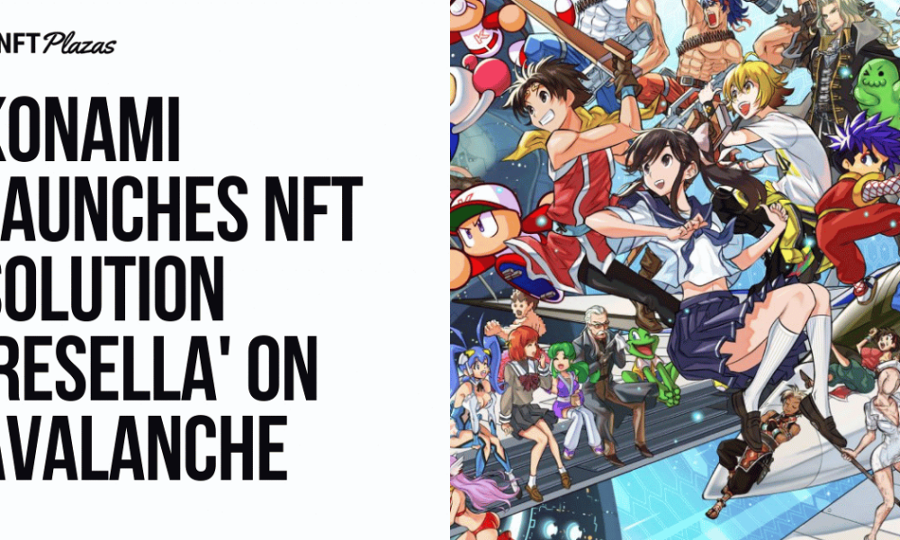 Konami launches NFT solution “Resella” on the Avalanche blockchain