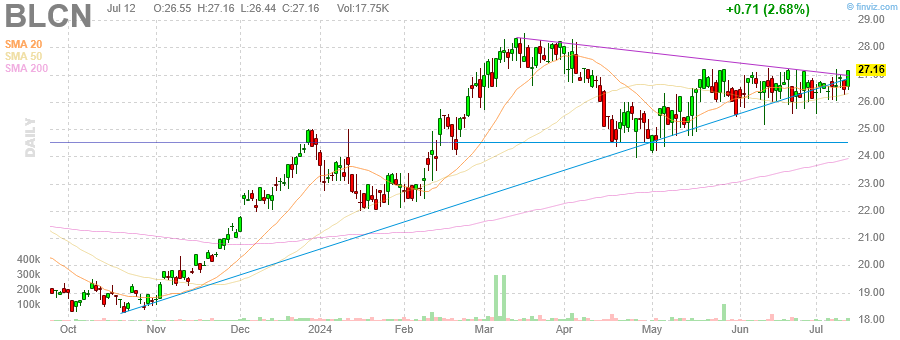 finviz dynamic chart for BLCN 