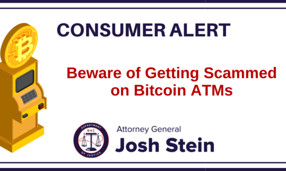 Consumer Alert: Beware of Bitcoin ATM Scams